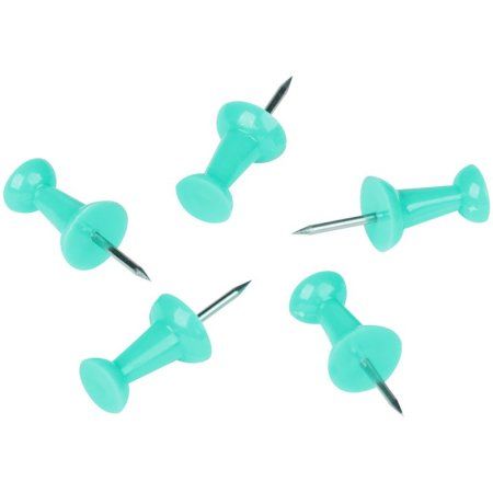 Кнопки силовые Berlingo 50 шт цветные, ПВХ упак., европодвес, голубые RE-PN5030d