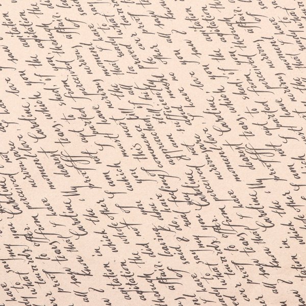 Бумага упаковочная крафтовая 0.70 х 10 м 70 г/м2 черная-рукопись SIM-9582338