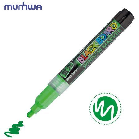 Маркер меловой MunHwa "Black Board Marker" 3 мм, водная основа, зеленый RE-BM-04