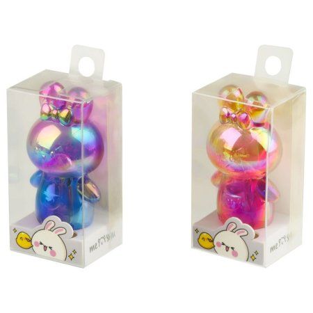 Точилка пластиковая MESHU "Cute rabbit" 1 отверстие, ассорти RE-MS_55998