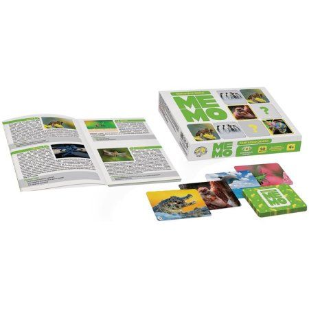 Настольная игра: Десятое королевство "Мемо. Обитатели земли" 50 карточек, картонная коробка RE-3592