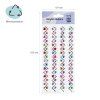 Наклейки акриловые MESHU "Zigzag" 25 x 10 см, стразы, 396 накл, инд. уп., европодвес RE-MS_46771