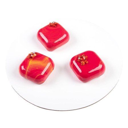 S-CHIEF Форма силиконовая для пирожных 30 x 17.4 x 3 см "Кубики"- 8 ячеек SPC-0303