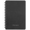 Записная книжка А6 60л. OfficeSpace "Base" на гребне, черная пластиковая обложка RE-Зк6к60грП_35421