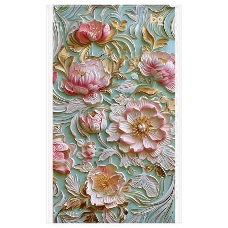 Блокнот A6 32л. BG "Flowers and shine" блестки, на скрепке RE-Б6ск32_бл_09429