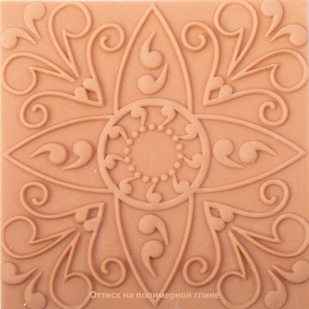 Текстурный лист CRAFT&CLAY 90 x 90 мм №34 Изящный цветок TSN-34