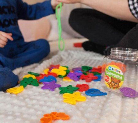 Шнуровка IQ-ZABIAKA "Весёлые фигурки" в банке 40 шт Микс SIM-3894979 Шнуровка IQ-ZABIAKA "Весёлые фигурки" в банке 40 шт Микс SIM-3894979