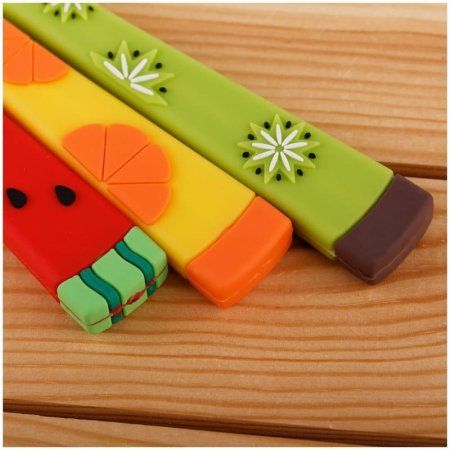 Ручка шариковая MESHU "Fruits" синяя, 0.7 мм, софтач, корпус ассорти RE-296400