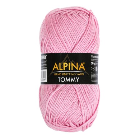 Пряжа ALPINA Tommy 100% микнес 1 х 50 г 130 ± 10 м №012 св. розовый ALP-TOM-012