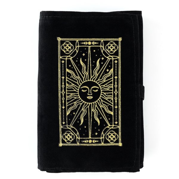 Мешочек для карт "Солнце" 14 × 40 см бархат черный SIM-10123389