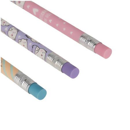 Карандаш механический MESHU "Sweet bear" 0.7 мм, печать на корпусе, с ластиком, ассорти RE-MS_47384