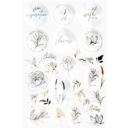 Наклейки ПВХ MESHU "Soul warmth" 10 x 21 см RE-MS_42726