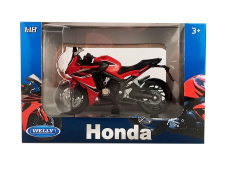 Мотоцикл WELLY 1:18 Honda CBR 650F, красный IT-12853PW