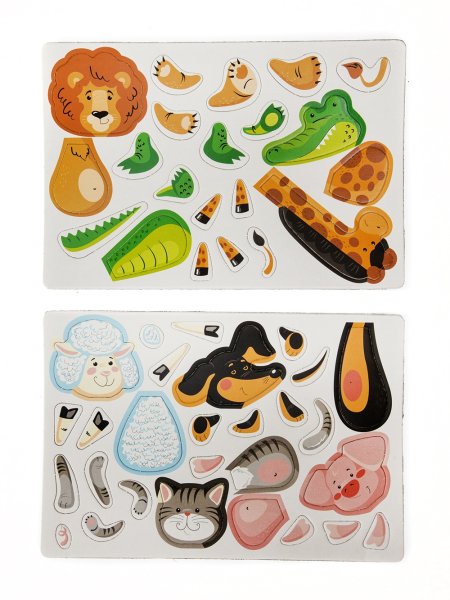 Магнитная игра "Всякая всячина. Зоопарк" 7 зверей KOR-01915