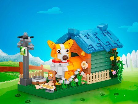 Конструктор LOZ "Корги в домике" IT-1256_MK