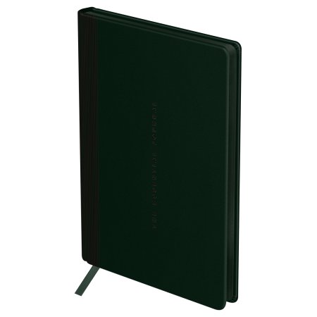 Ежедневник недатированный A5 136л. BG "Vienna. Dark green" кожзам, мягкий переплет, темно-зеленый, цветной срез RE-DuA5_61262