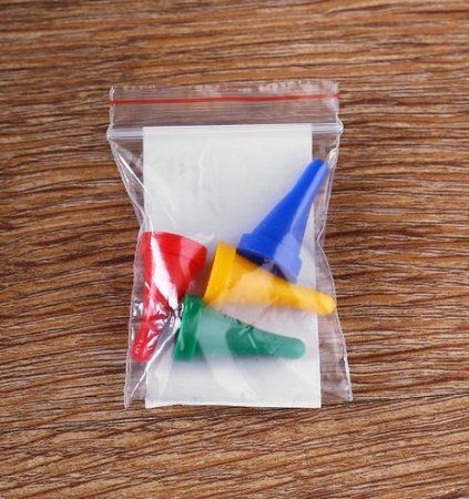 Набор конусных фишек 4 шт 1.2 x 2.3 см SIM-4807726