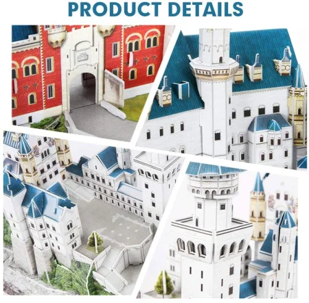 3D пазл CubicFun National Geographic Нойшванштайн, 121 деталей UT-DS0990h