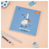 Скетчбук 60л. 150 x 150 мм MESHU "Quack-Quack" 120 г/м2, на гребне, выб. лак, soft-touch RE-MS_53040