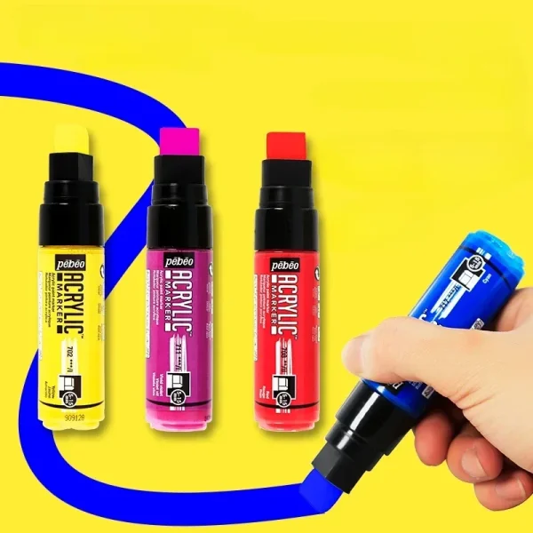 Маркер акриловый PEBEO Acrylic Marker 5-15 мм перо плоское