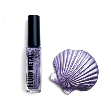 Жидкая поталь ARL. FLUID METAL с кистью 8 мл ЛИЛОВЫЙ ШЕЛК №3 ARL-FLU-MET-3