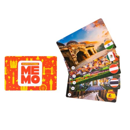 Настольная игра: Десятое королевство "Мемо. Флаги и столицы" 50 карточек KOR-03596