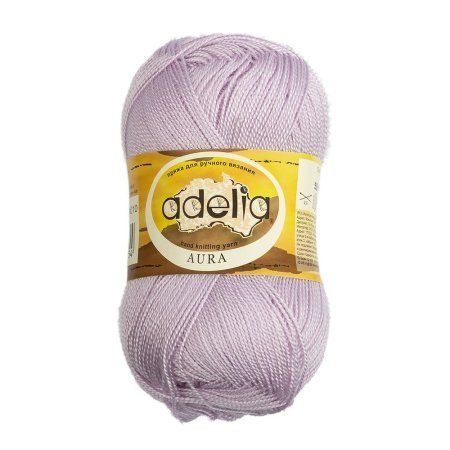 Пряжа ADELIA Aura 100% акрил 1 х 50 г 250 ± 5 м №010 св.сиреневый ADE-AUR-010