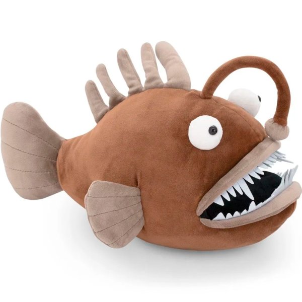 Мягкая игрушка ORANGE TOYS Рыба Удильщик коричневая 35 см ORT-OT5021/35B