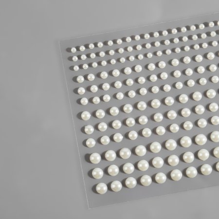 Жемчуг для декора на клеевой основе, ассорти d 3/4/5/6 мм АУ SIM-9762406