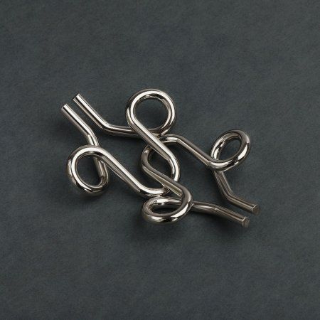 Набор металлических головоломок ТРИ СОВЫ 6 шт, картонная коробка RE-PM6_17698