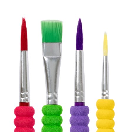 Набор кистей "Лео" "Играй" 4 шт (синтетика) короткая ручка LPSB-05