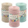 Пряжа ARACHNA Macrame Mini Lurex 75% хлопок, 15% полиэстер, 10% люрекс 1 x 250 г 200 м