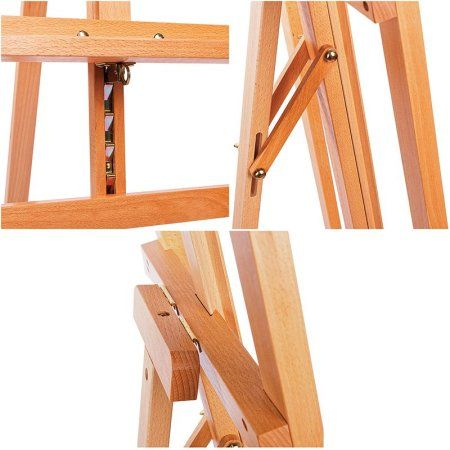 Мольберт напольный Лира ГАММА "Студия" 54 x 82 x 159 (224) см бук RE-101018_01