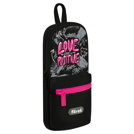 Пенал мягкий 1 отделение 1 карман Forst "Love positive" 210 x 90 x 40, текстиль RE-FT-PM-090510