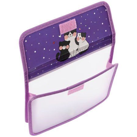 Папка для тетрадей 1 отделение А5 ArtSpace "Meow" пластик, на липучке RE-ПТ-45_42176 Папка для тетрадей 1 отделение А5 ArtSpace "Meow" пластик, на липучке RE-ПТ-45_42176