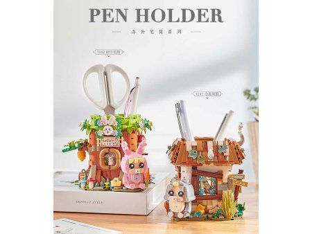 Конструктор LOZ "Кроличья нора-подставка для карандашей" IT-1242_MK