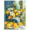 Картина по номерам на картоне ТРИ СОВЫ "Лимоны в цветах" 30 x 40 см, краски и кисть RE-КК3040_57069