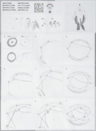 Набор для изготовления ловца снов FOLIA Girly FL-23819