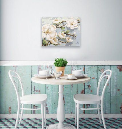 Набор для раскрашивания по номерам (холст на подрамнике) ФРЕЯ 40 х 30 см "Ветвь магнолии" PNB/PM-209 Набор для раскрашивания по номерам (холст на подрамнике) ФРЕЯ 40 х 30 см "Ветвь магнолии" PNB/PM-209