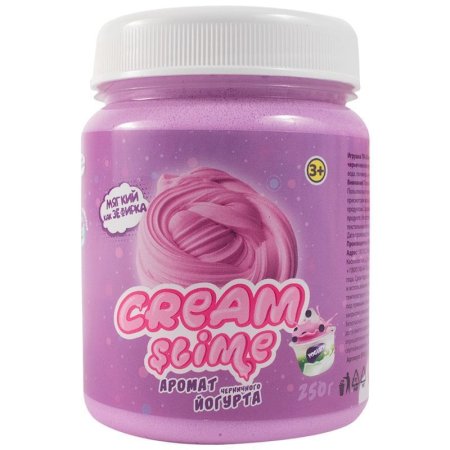 Слайм Slime "Cream-Slime" фиолетовый с ароматом йогурта 250 г AS-SF02-J