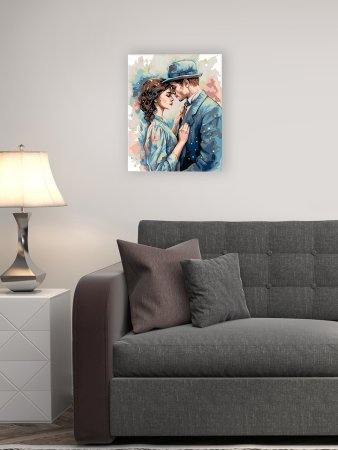 Набор для раскрашивания по номерам (холст на подрамнике) ФРЕЯ 50 х 40 см "Долгожданное свидание" PNB/PL-363