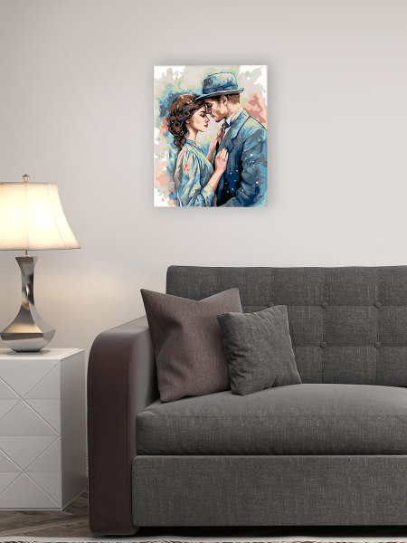 Набор для раскрашивания по номерам (холст на подрамнике) ФРЕЯ 50 х 40 см "Долгожданное свидание" PNB/PL-363