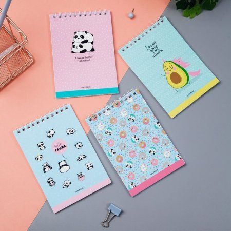 Блокнот А6 40л. MESHU "Cute friends" на гребне RE-MS_41450