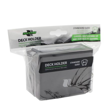 Пластиковая коробочка Blackfire горизонтальная чёрная (80+ карт) MAGBDH_H8001