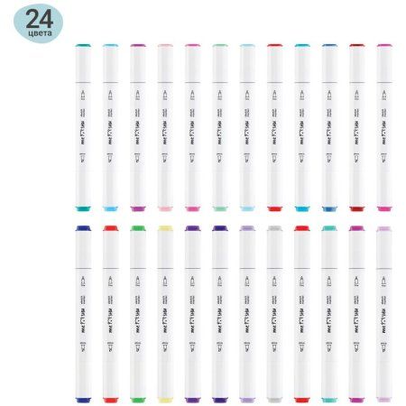 Набор маркеров для скетчинга MESHU 24 цв цветочная гамма RE-MS_38263
