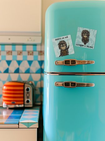 Набор для раскрашивания по номерам ФРЕЯ (на магните) 9 х 9 см "Ёжик в тумане. Зовите на чай" CMF-PNBM-010