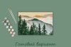 Набор для раскрашивания по номерам (холст на подрамнике) ФРЕЯ 30 х 20 см "Туманные холмы" PNB/PS-096