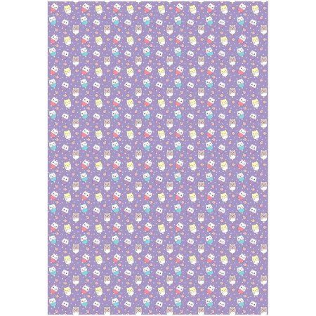 Упаковочная бумага глянцевая MESHU "Милые зверята" 1л. 70 x 100 см 80 г/м2, ассорти RE-MS_53485