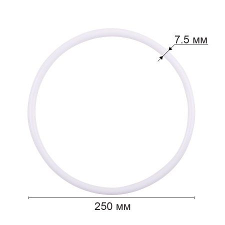 Кольцо для макраме GAMMA пластик d 250 мм белый без упаковки RKP-025