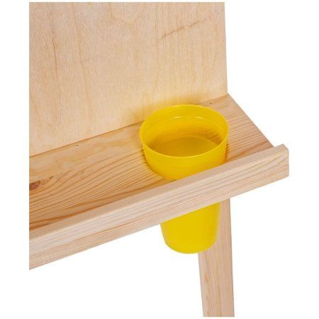 Мольберт напольный Хлопушка ГАММА "Студия" планшет 60 x 60 см высота 120 см съемная полка 2 стакана в комплекте, сосна RE-611191